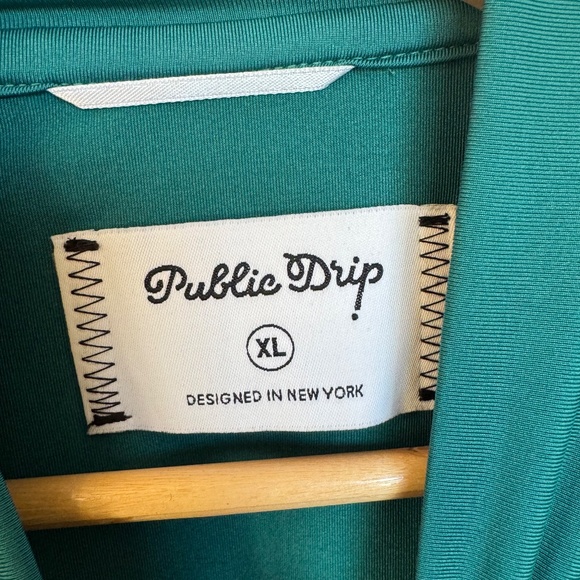 2 NWT Golf Shirts for Men Size XL- Public Drip Athlete (Green) - Picture 13 of 13